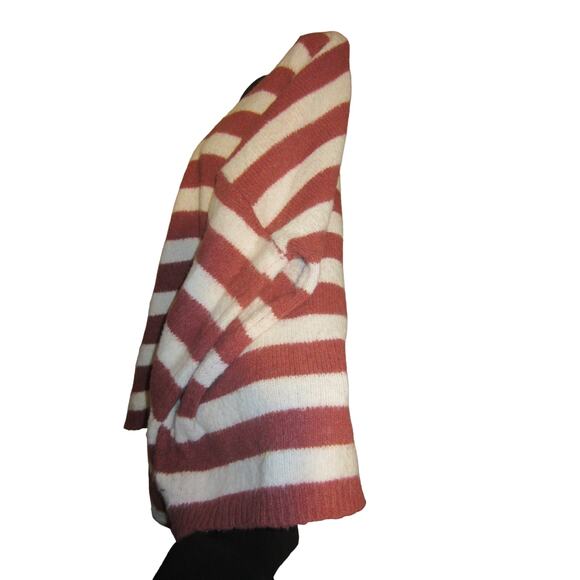 Adora Striped Knit V Neck Slouchy Sweater Small - Picture 5 of 7